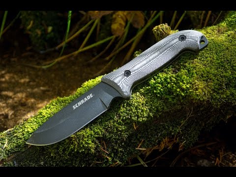 NEW! Schrade SCHF51M Frontier Bushcraft - Survival Knife with Micarta Handle,