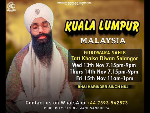 Malaysia Tour | Gurdwara Sahib Tatt Khalsa | 13/11/24