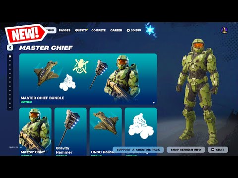 *NEW* ITEM SHOP IS A 10/10 OMG! HALO MASTER CHIEF SKIN! NEW CYBERPUNK SKINS! (Fortnite Item Shop)