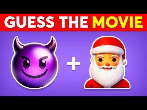 Guess The MOVIE By Emoji 🎬☃️ Movie Quiz ❄️🎄