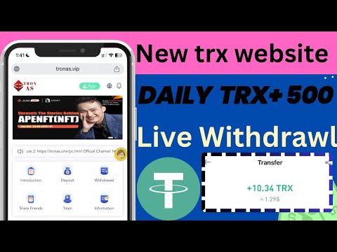 New Tron-AS Mining site | best longtime trusted earning site | daily income site | trx mining site