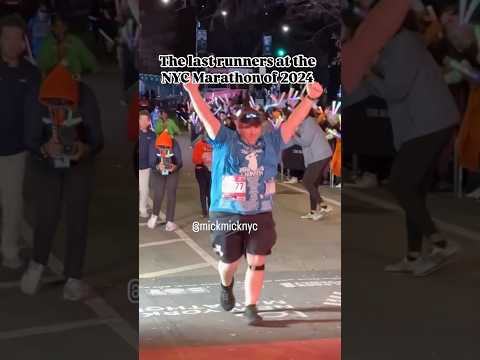 Best moments of the last runners crossing the NYC Marathon finish line 🏆🏃‍♂️