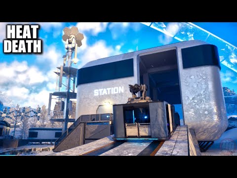 Swarmed! Day 4 In This Survival Sci-Fi Crafting Building Game | Heat Death Survival Train