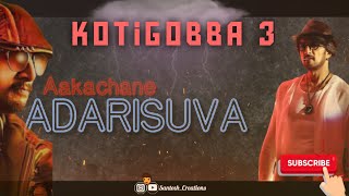 #kicchasudeep #kotigobba  KOTIGOBBA3 FIRST SONG|| WHAT'S APP STATUS|| FAN MADE [Santosh Creations]