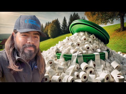 1 Year of Toilet Paper in a Septic Tank