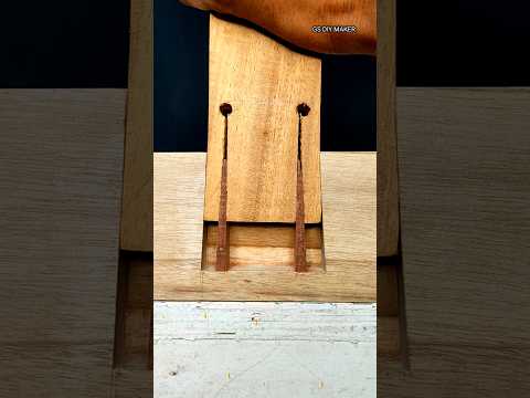 Interlocking Wood Tenon Joints #asmr #shorts