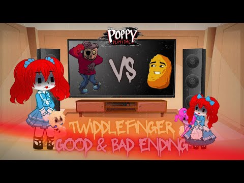 Poppy Playtime React - FNF TWIDDLEFINGER - Good Ending & Bad Ending - Gacha Club