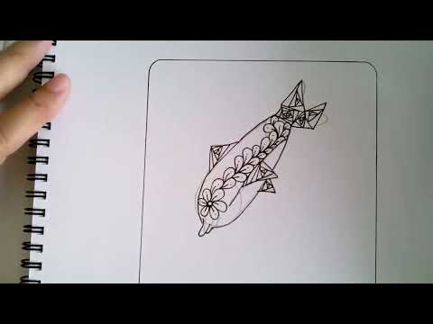 Zentangle Art Drawing - Free Willy