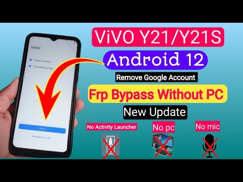 Vivo Y21/Y21S FRP Bypass without PC (Android 12) | New Security Update 2024 | Remove Google Account"