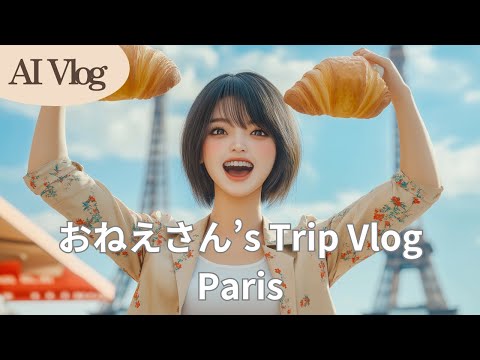 "Onee-san's" Chaotic Paris Trip: A Hilarious Vlog with Non-Stop Commentary from Hiroyuki AI