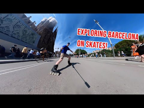 Skating In Barcelona (Huge Cathedral)