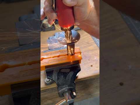 A little off the top, please! Adjusting the length of a piano hinge. #asmrsounds #cutoff #grinder