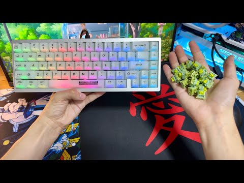 Montando o Teclado Mais Silencioso Possível - Switch Silent Limão com Muito RGB