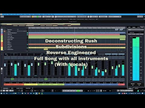 Deconstructing Rush - Subdivisions - Reverse Engineered Full Song with all instruments (With Vocals)