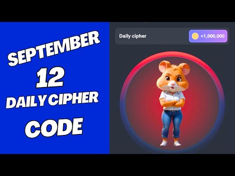 12 September Hamster Kombat Daily Cipher Code #hamsterkombatdailycipher