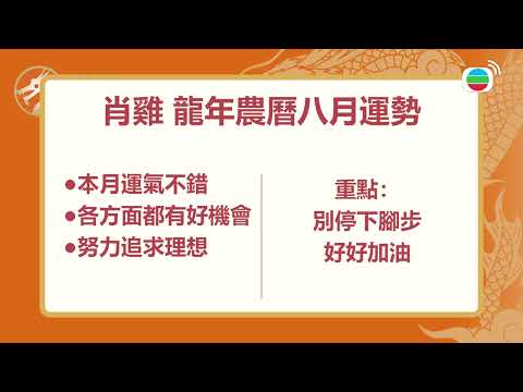 【9月生肖運程】屬龍屬鼠感情運差多花心思於伴侶身上 生肖蛇諸事順利有望升職加薪 屬狗注意健康問題小心操勞過度 - 2024甲辰龍年生肖運程丨張芯熏