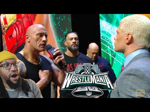 The Rock Slaps Cody Rhodes At The Wrestlemania Press Conference (Reaction)