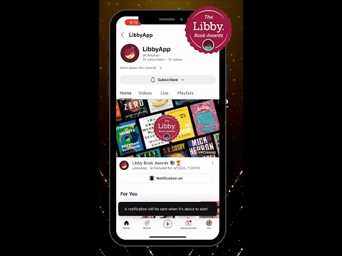 📚🔔 Set your notifications on for the #LibbyBookAwards