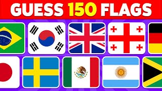 🚩 Guess the Country by the Flag Quiz 🌎 | Can You Guess 150 Flags?