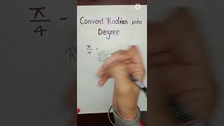 #Convert#Radian#Degree#ShortVideo#Shorts#StudyMathsWithTK