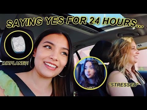 Saying YES To Our Mom For 24 HOURS! *we got on a plane*