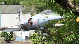 山中の廃虚に航空自衛隊のジェット戦闘機⁉️（F104J）