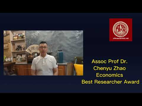 China Scientist Assoc Prof Dr. Chenyu Zhao,  Liaoning University , China, Best Researcher Award