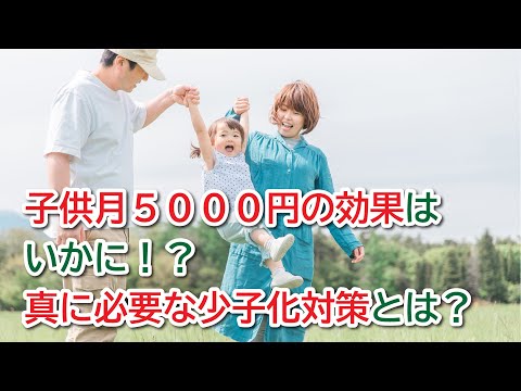 子供月5,000円の効果はいかに！？真に必要な少子化対策とは？【練馬の力】