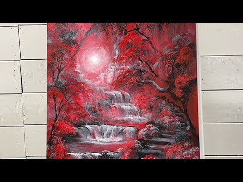 How To Paint  ❤️ RED VELVET ❤️ Step by step Painting Tutorial in Acrylic