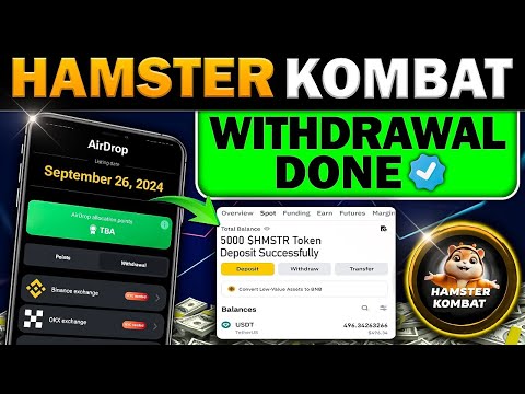 Hamster Kombat Token Received ✅ | HAMSTER KOMBAT Withdrawal 📌