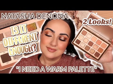 NATASHA DENONA "I NEED A WARM PALETTE" REVIEW, SWATCHES & 2 LOOKS! | IS IT DIFFERENT ENOUGH?