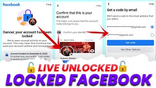 How to Unlock Locked Facebook Without Identity in 2024 🤔 || Unlock Locked Facebook Without Identity