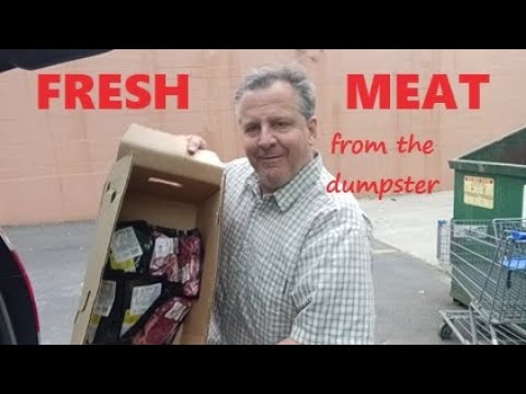 Four Minutes in the Dumpster Yielded Over $100 Worth of Fresh Meat!