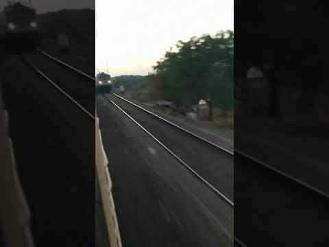 Khandesh Express Cross High Speed Sainagar Shirdi Puri  Express At Railway Bridge#shorts #trainspeed