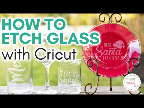 How to Etch Glass with Cricut & Armour Etch Cream | Etching Glass