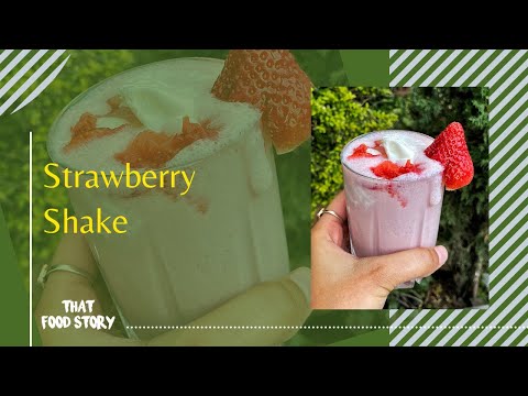 Strawberry Shake | Summer Coolers | Summer Recipes | Easy Shake Recipe