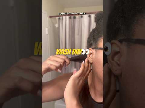 💌🔥My favorite part of the weekend! My first wash-and-go👀 #fypyoutube #trending #4chair #natural