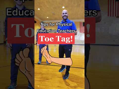 "Toe Tag" SUPER fun partner activity for all ages! #physicaleducation #physed #pe #short