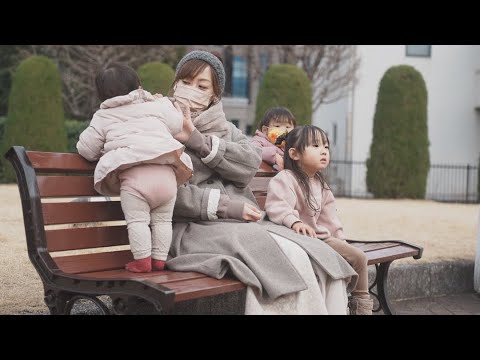 【生後10ヶ月&2.3歳児】年子3姉妹でノリタケの森公園へお散歩〜夫婦の語りあり〜【ノーカット】