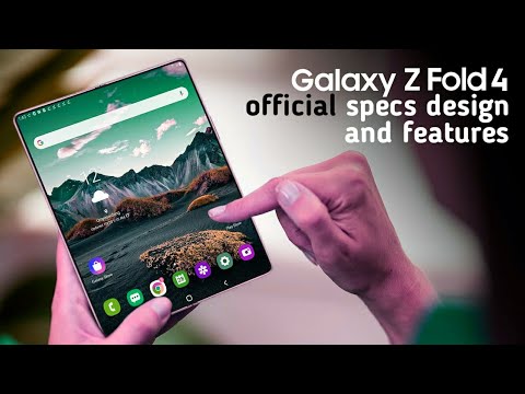 Galaxy Z Fold 4 official specs designs and features revealed #ZFold4 #SamsungFold4 #GalaxyFold4