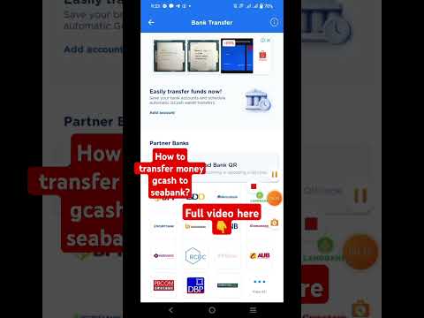 How to transfer money gcash to seabank?#sendmoney#gcash #seabank