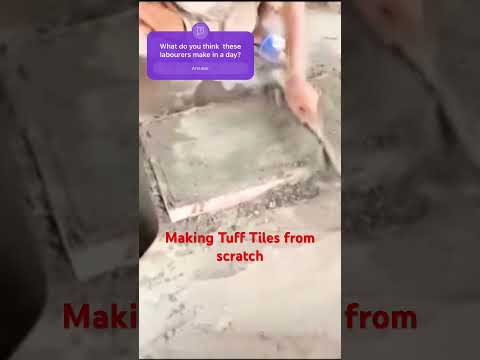 Making Tuff tiles from scratch.#pakistan #india #skills #craft #art #fypシ #fypシ゚viral #fyp