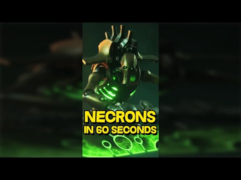 NECRONS and the WAR IN HEAVEN explained in 60 SECONDS - Warhammer 40k Lore