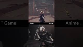 Nier Automata Game vs Anime Comparison