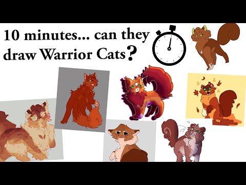 Can Warrior Cats artists draw cats in 10 Minutes?