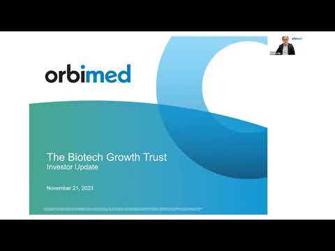 The Biotech Growth Trust - Investor Update Webinar - Tuesday, 21st November 2023