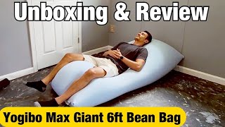 Yogibo Max Giant 6ft Bean Bag / Couch Lounger Review & Unboxing