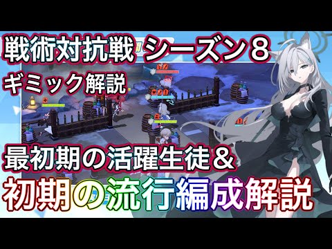 【ブルアカ】戦術対抗戦 シーズン8 ギミック解説 最初期の活躍生徒＆流行編成解説 ずんだもん音声字幕解説 biimシステム 【ブルーアーカイブ】#ブルアカ