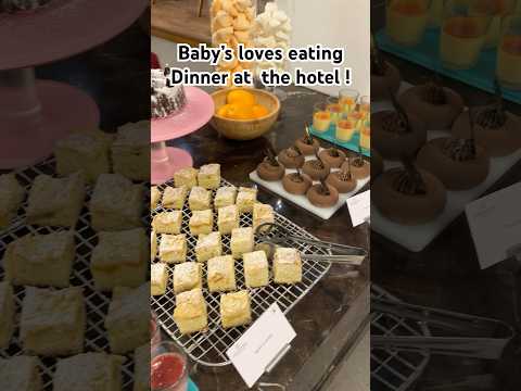 Baby’s dinner at the hotel #telugushorts #vlogtelugu #teluguvideo #foodvlog  #hotelvlog #deserts