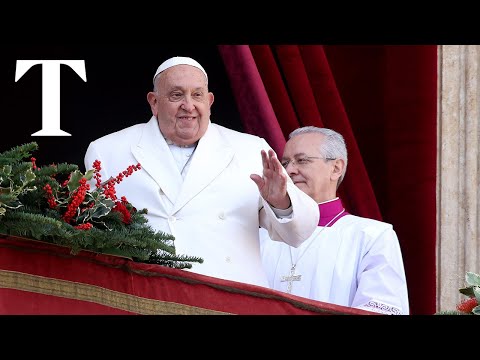 Pope calls for Ukraine ceasefire in Christmas address